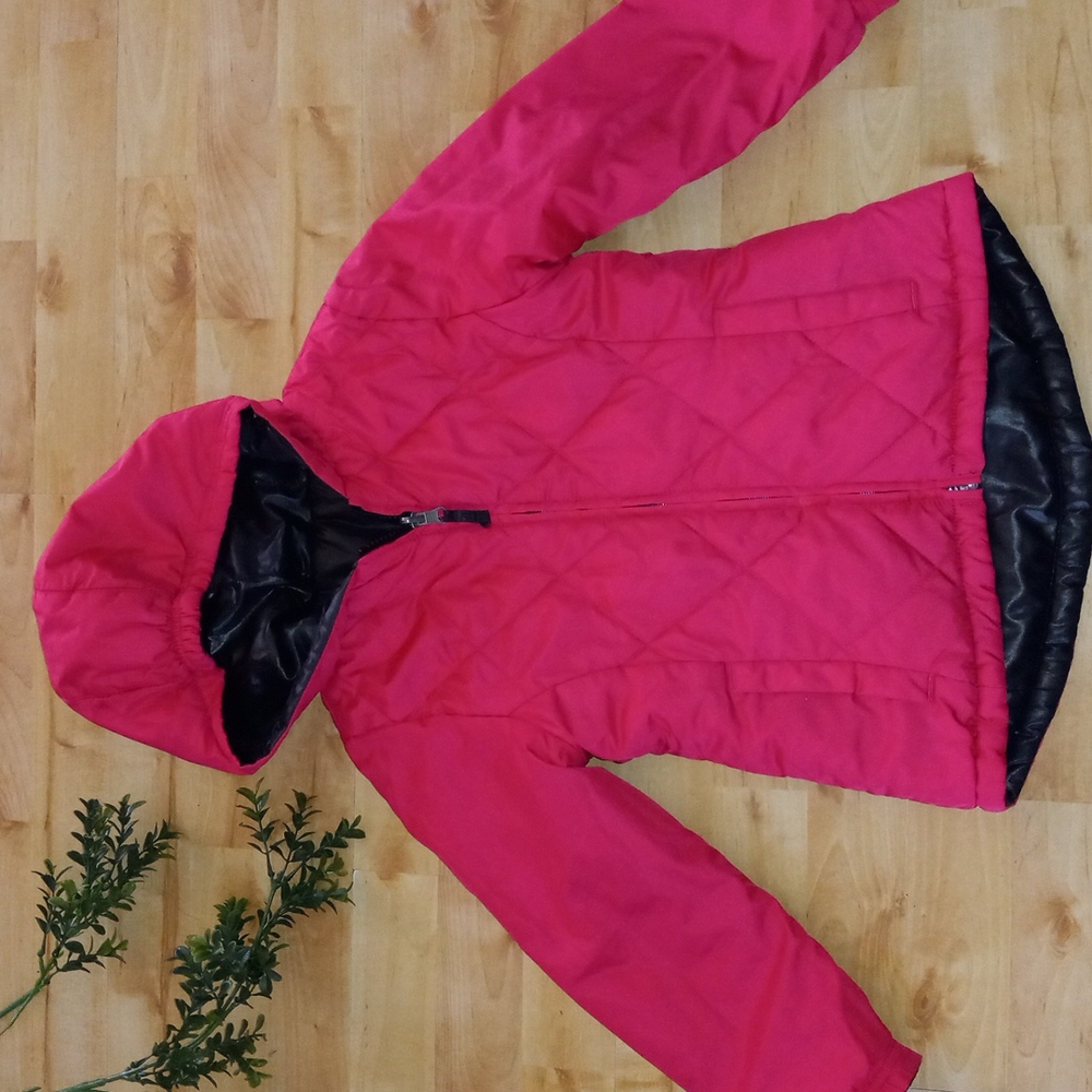 Faded Glory Reversible bubble Jacket Size XS (4-5)